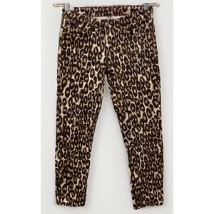 Kate Spade Leopard‎ Print Broome Street Womens Ankle Skinny Jeans Size 26 X 26